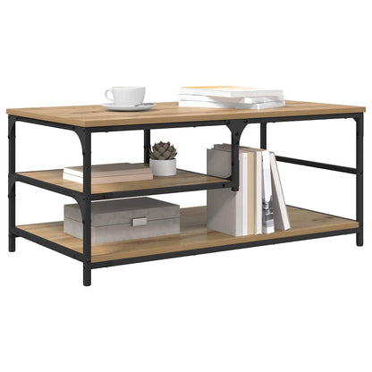 Tavolino da salotto Rovere artigianale 90 x 49 x 40 cm