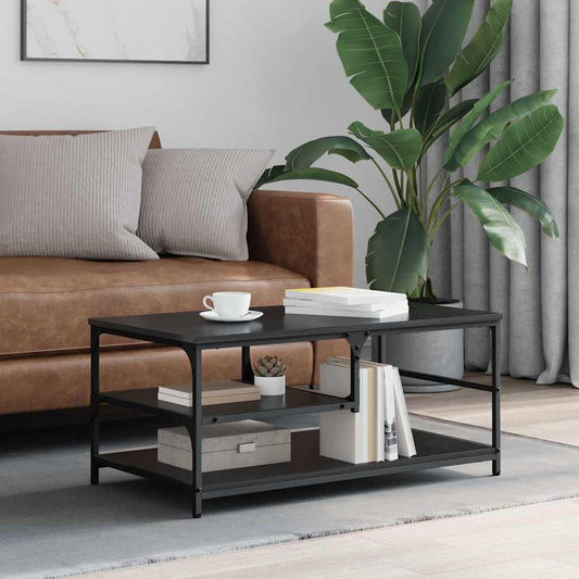 Tavolino da salotto Rovere Nero 90 x 49 x 40 cm