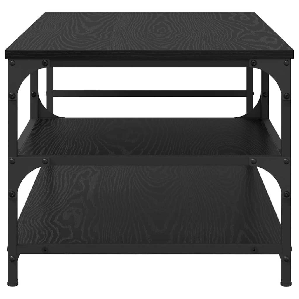 Tavolino da salotto Rovere Nero 90 x 49 x 40 cm