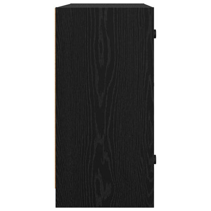 Mobile laterale Rovere Nero 68 x 37 x 75,5 cm Legno multistrato