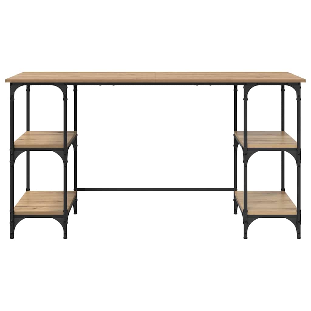 Scrivania Rovere artigianale 140 x 50 x 75 cm Legno multistrato | homemem39