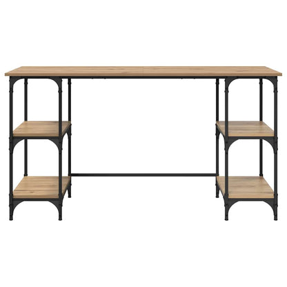 Scrivania Rovere artigianale 140 x 50 x 75 cm Legno multistrato