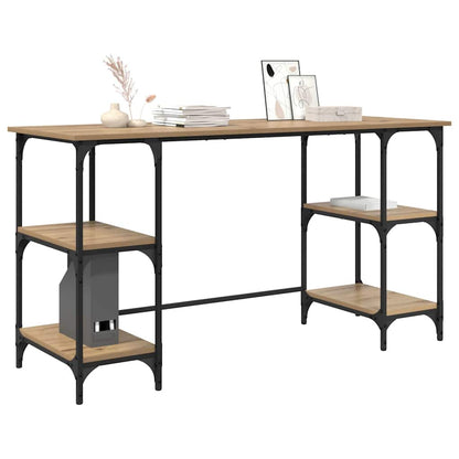 Scrivania Rovere artigianale 140 x 50 x 75 cm Legno multistrato | homemem39