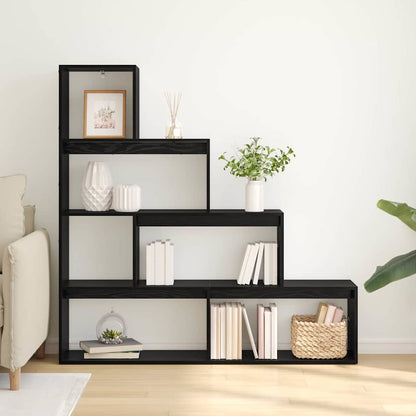 Libreria divisoria Rovere Nero 143,5 x 29 x 143,5 cm