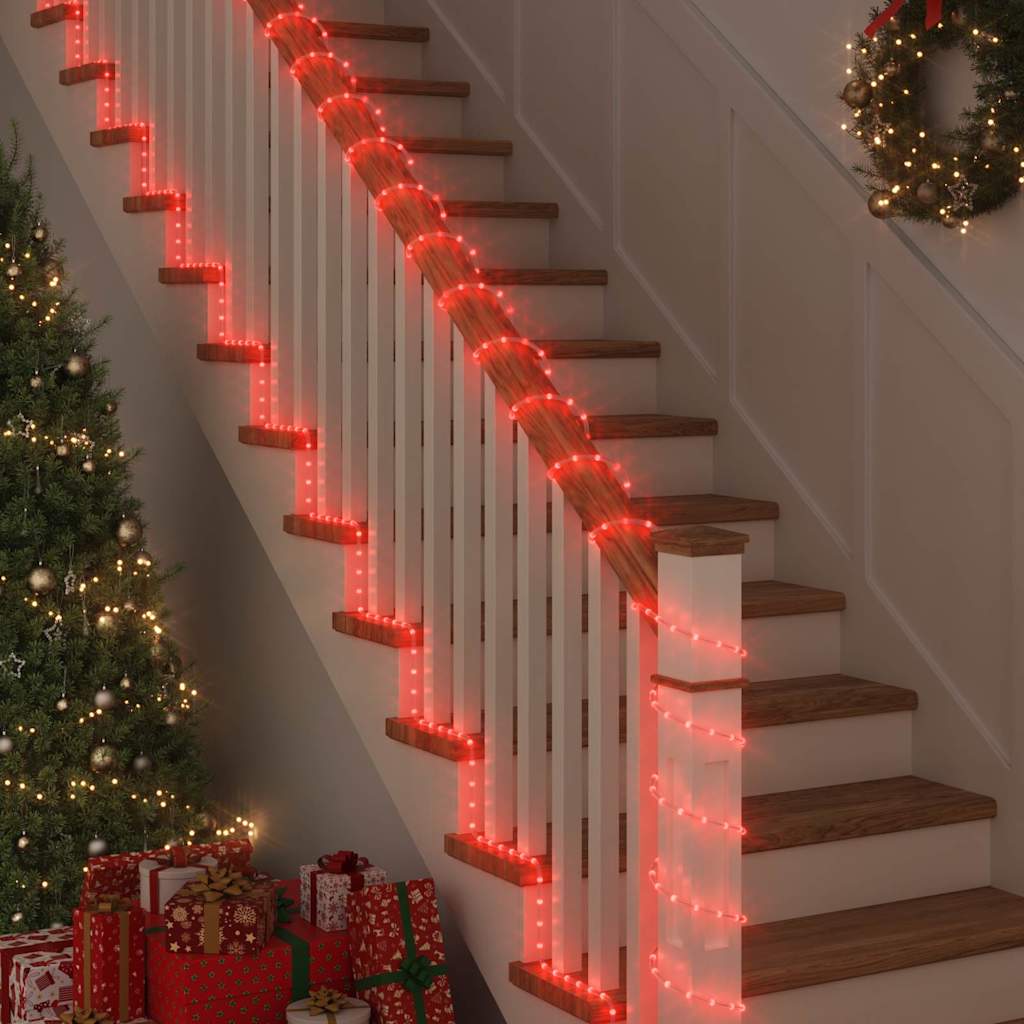 Luce a corda con 2400 LED Rosso 100 m PVC