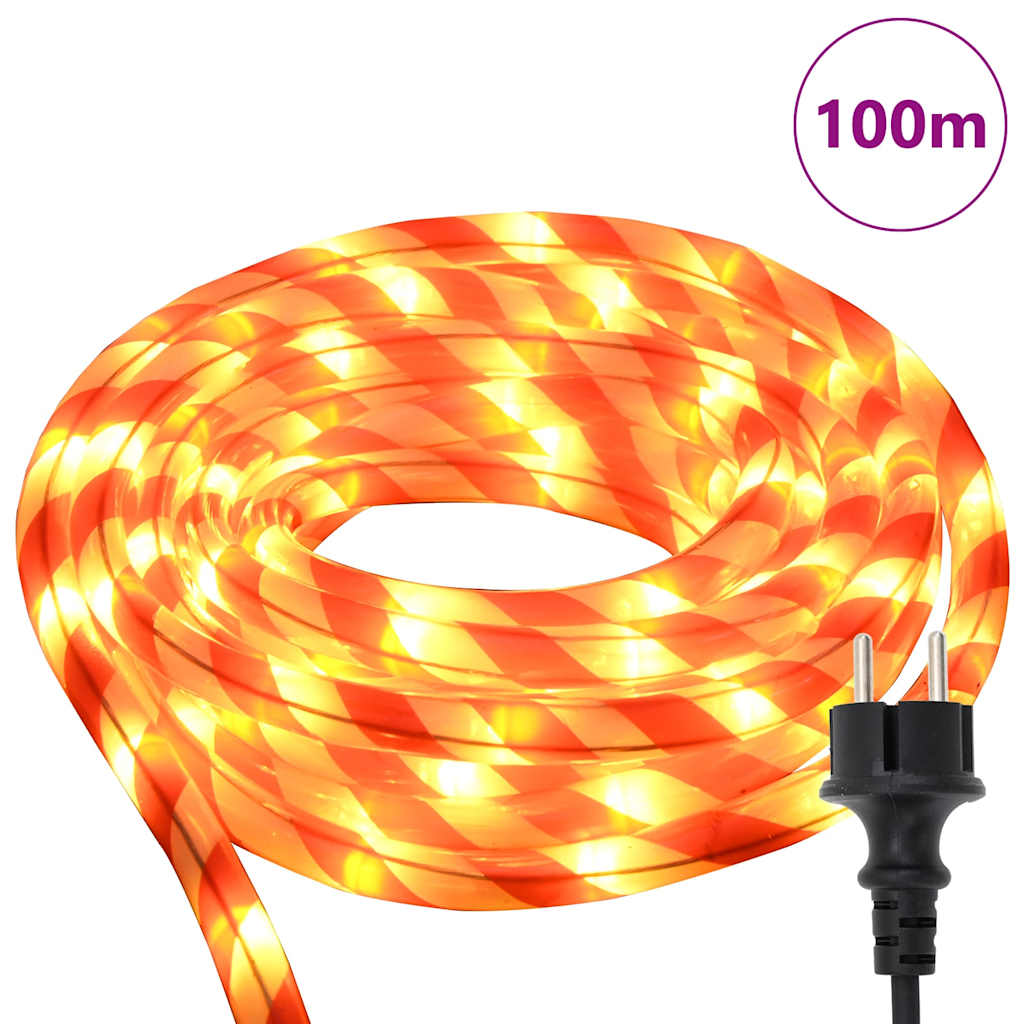 Luce a corda con 2400 LED Bianco caldo 100 m PVC | homemem39