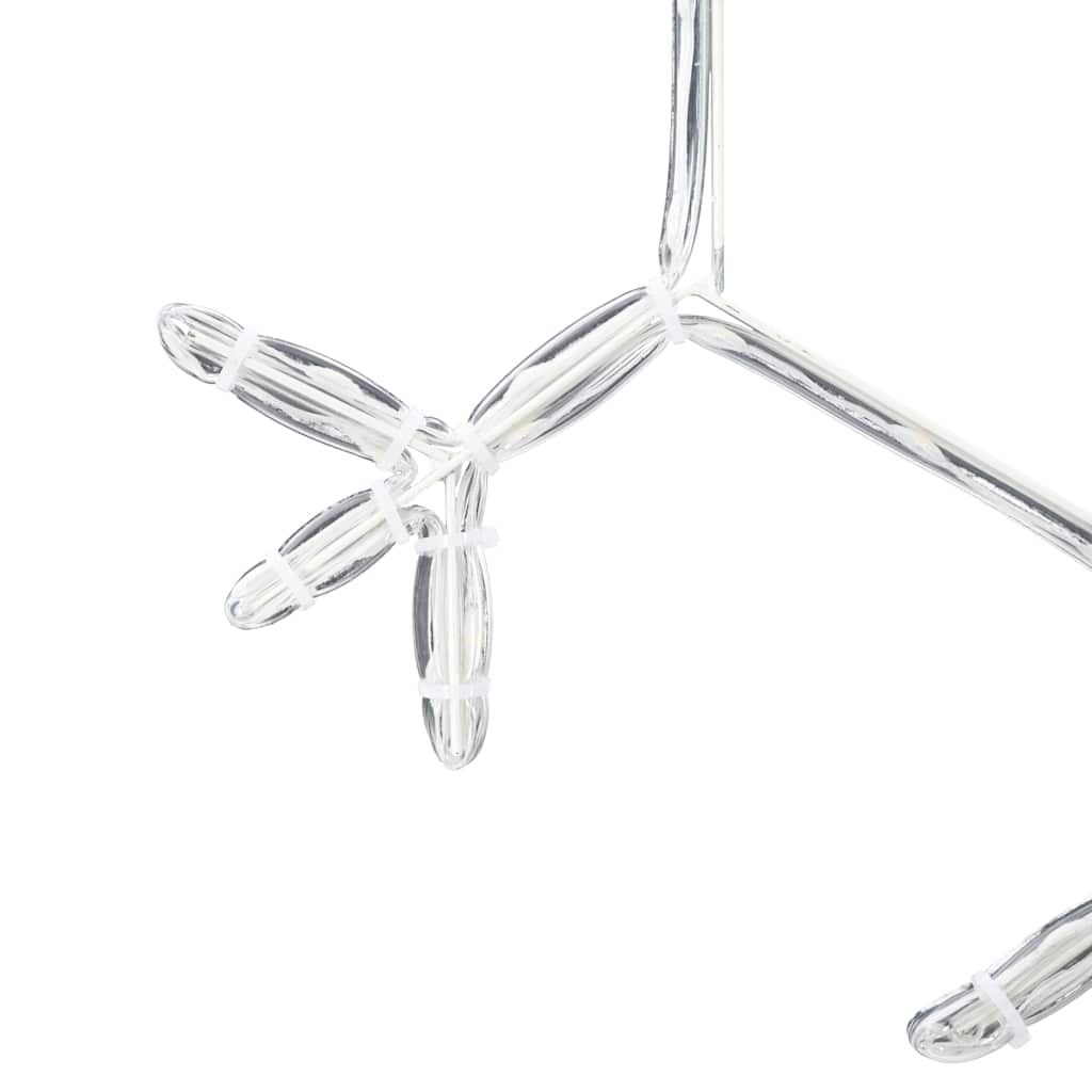 Fiocco di Neve di Natale Bianco caldo 44,5 x 38 cm PVC | homemem39