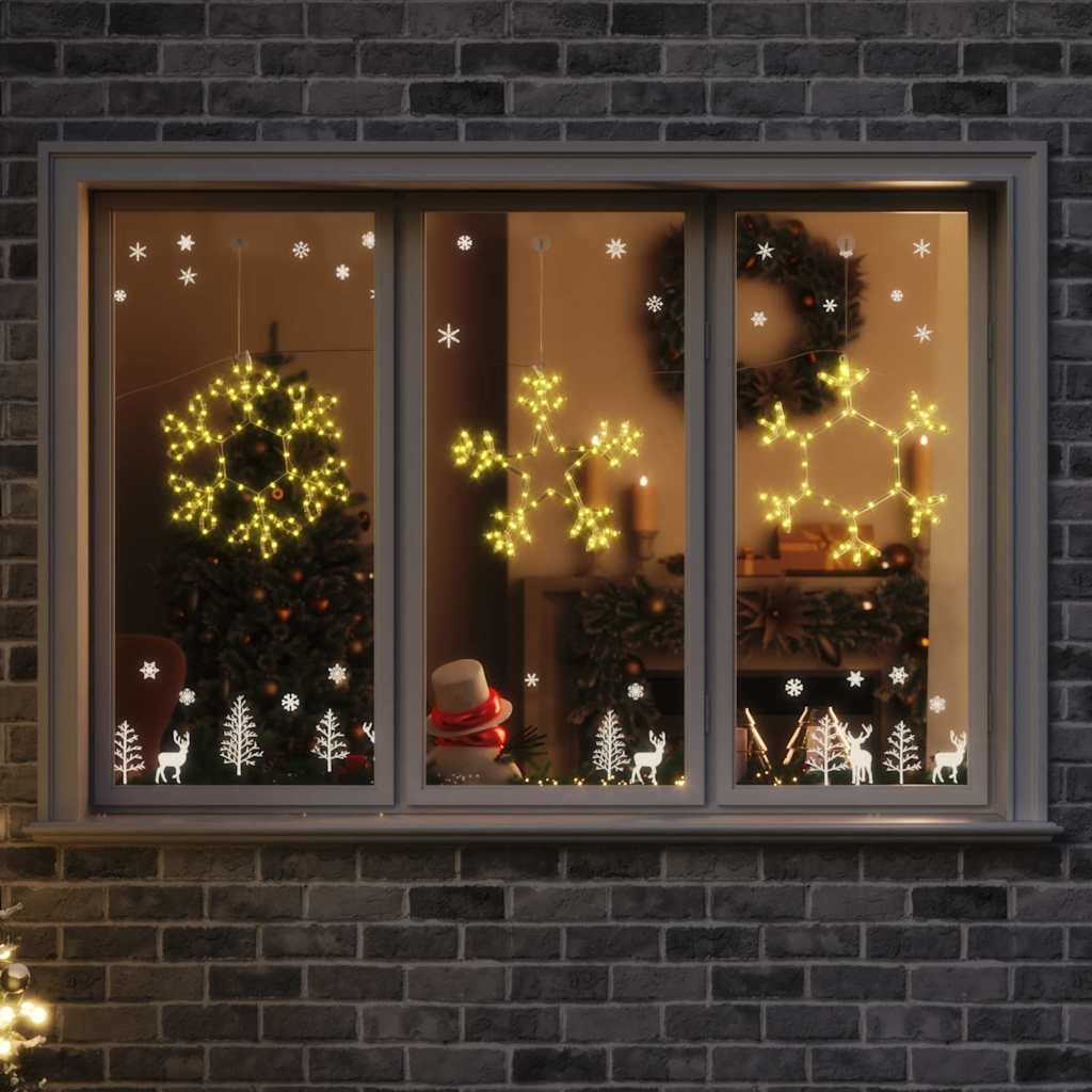 Fiocco di Neve di Natale Bianco caldo 44,5 x 38 cm PVC | homemem39