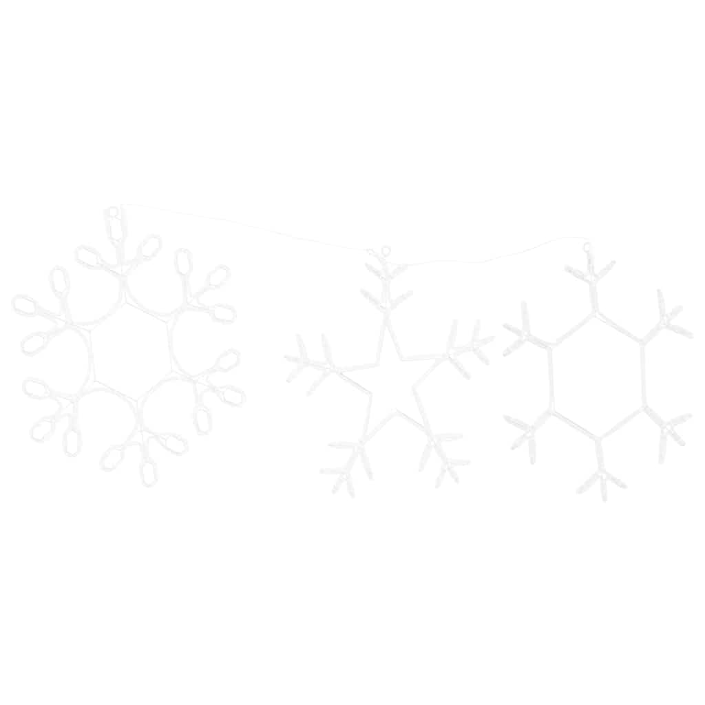 Fiocco di Neve di Natale Bianco caldo 44,5 x 38 cm PVC | homemem39