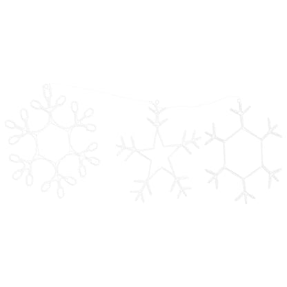 Fiocco di Neve di Natale Bianco caldo 44,5 x 38 cm PVC | homemem39