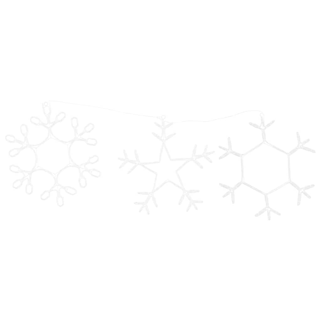 Fiocco di Neve di Natale Bianco caldo 44,5 x 38 cm PVC | homemem39