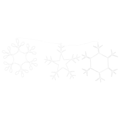 Fiocco di Neve di Natale Bianco caldo 44,5 x 38 cm PVC | homemem39