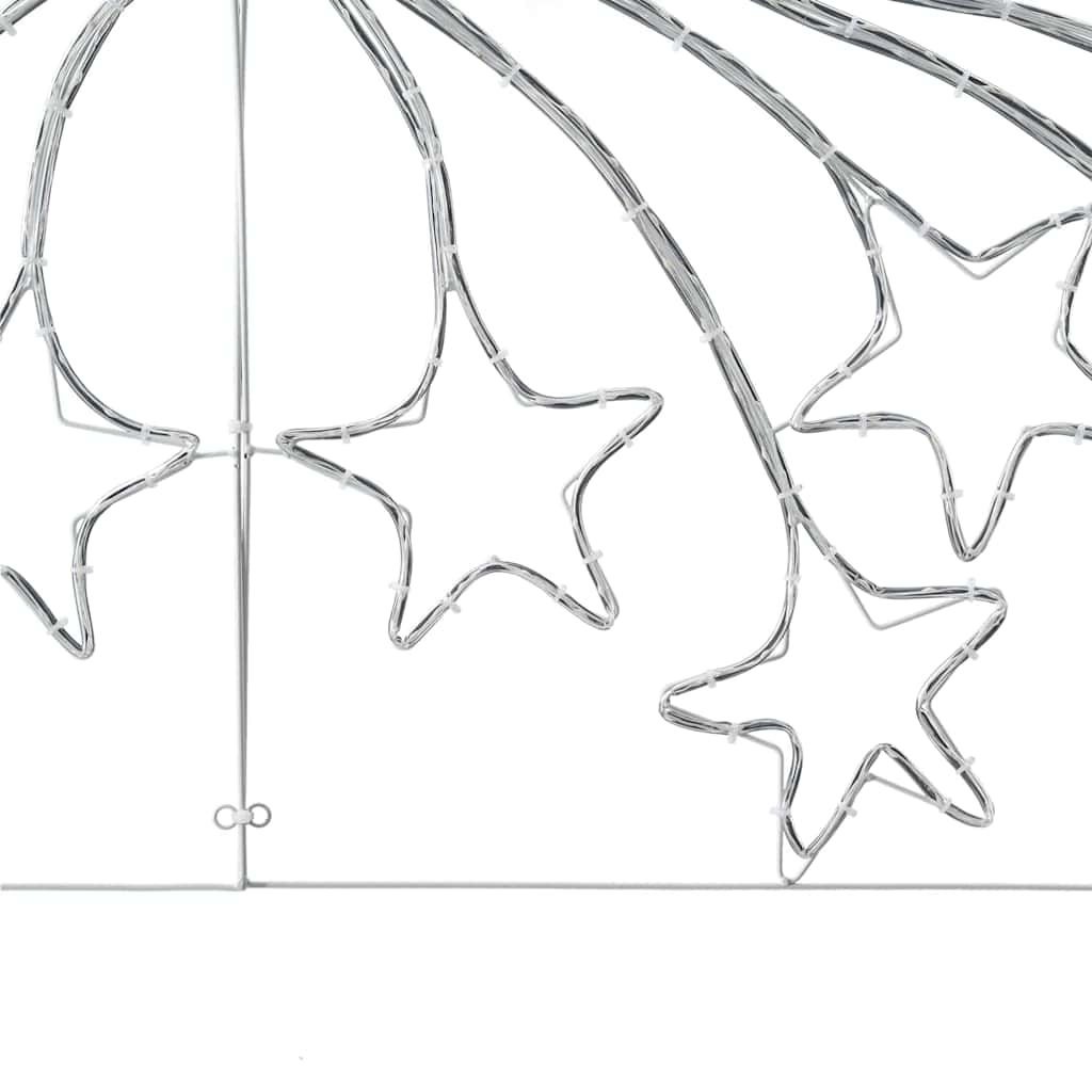 Stella di Natale con 432 LED Multicolore 180 x 57 cm PVC