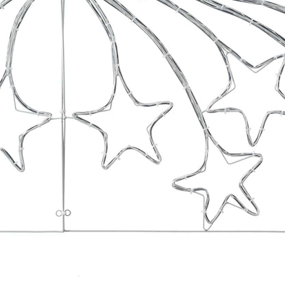 Stella di Natale con 432 LED Multicolore 180 x 57 cm PVC