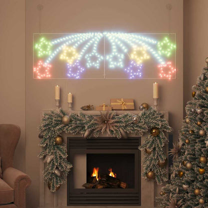 Stella di Natale con 432 LED Multicolore 180 x 57 cm PVC