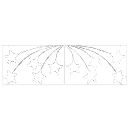 Stella di Natale con 432 LED Multicolore 180 x 57 cm PVC