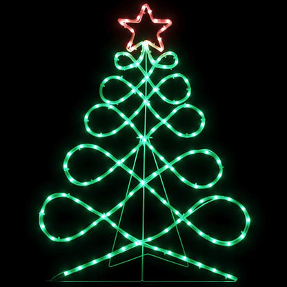 Luci a forma di albero di Natale Multicolore 78 x 58 cm PVC | homemem39