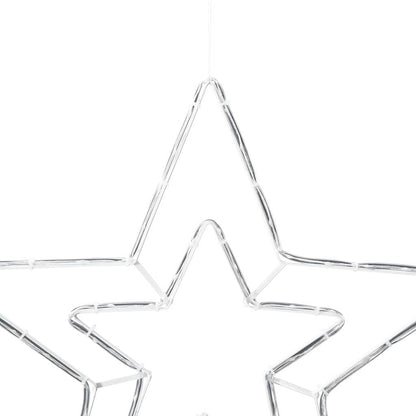 Stella di Natale Bianco Freddo 51,5 x 50 x 0,65 cm Ferro | homemem39