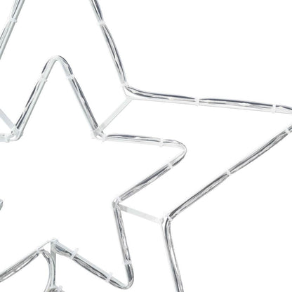 Stella di Natale Bianco Freddo 51,5 x 50 x 0,65 cm Ferro | homemem39