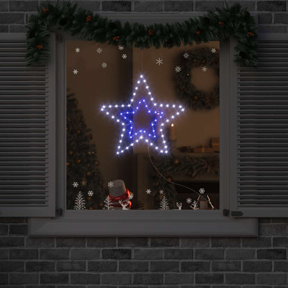 Stella di Natale Bianco Freddo 51,5 x 50 x 0,65 cm Ferro | homemem39