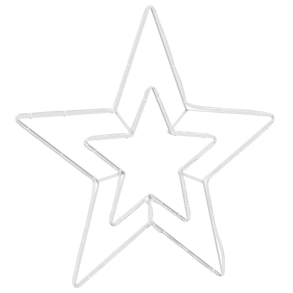 Stella di Natale Bianco Freddo 51,5 x 50 x 0,65 cm Ferro | homemem39