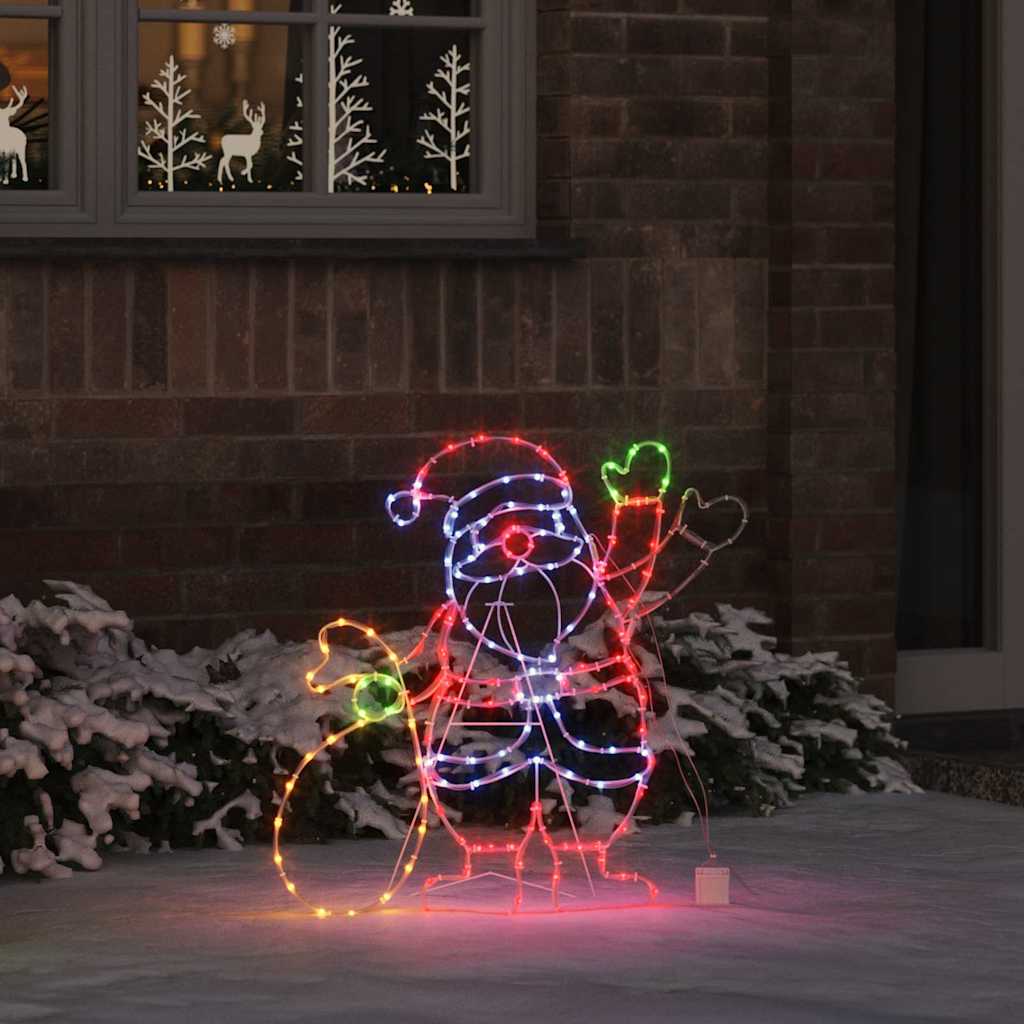 Luce Babbo Natale Multicolore 58.5 x 60 x 1.3 cm Ferro | homemem39