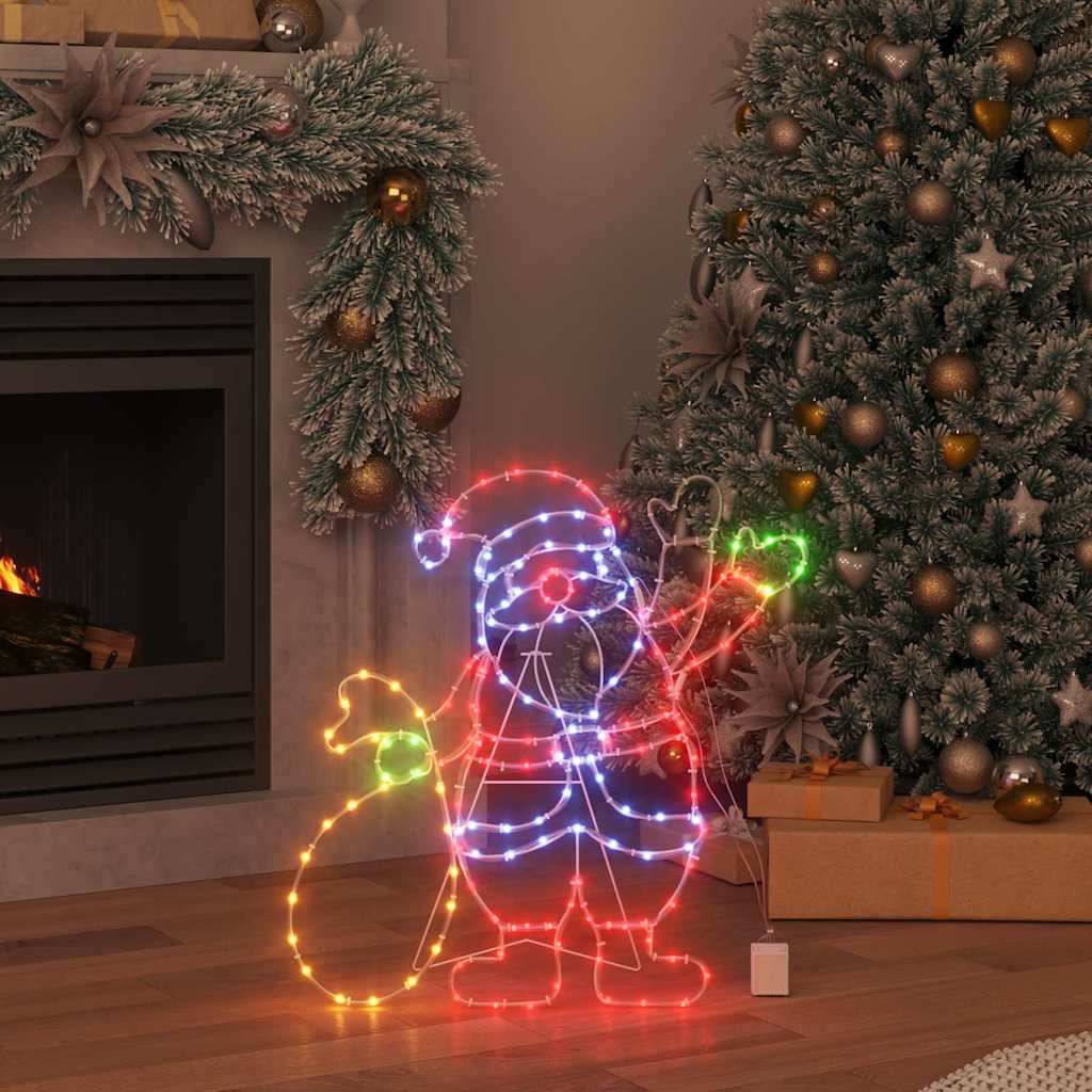 Luce Babbo Natale Multicolore 58.5 x 60 x 1.3 cm Ferro | homemem39