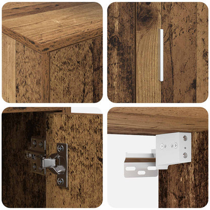 Set mobile TV 4 pcs Legno vecchio Legno multistrato