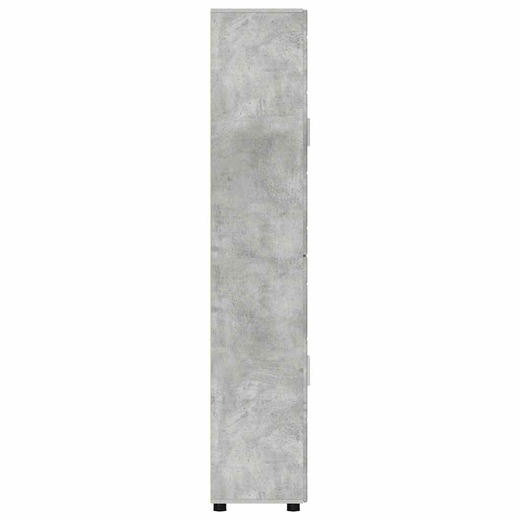 Credenza con lo scaffale FLORIN Grigio cemento 60 x 35 x 182 cm