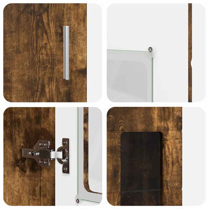 Credenza Rovere fumé 60 x 35 x 182 cm Legno multistrato