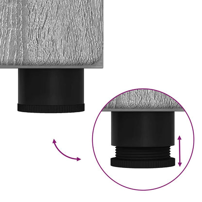 Credenza Grigio Sonoma 60 x 35 x 182 cm Legno multistrato