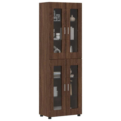 Credenza con lo scaffale FLORIN Rovere Marrone 60 x 35 x 182 cm