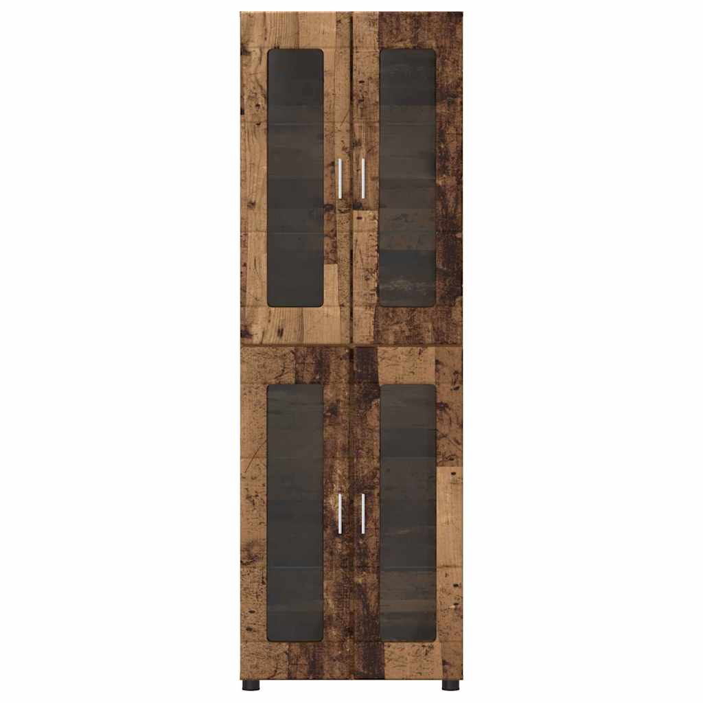 Credenza con lo scaffale FLORIN Legno vecchio 60 x 35 x 182 cm