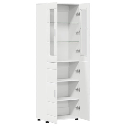 Credenza con porta Bianco 60 x 35 x 182 cm Legno multistrato