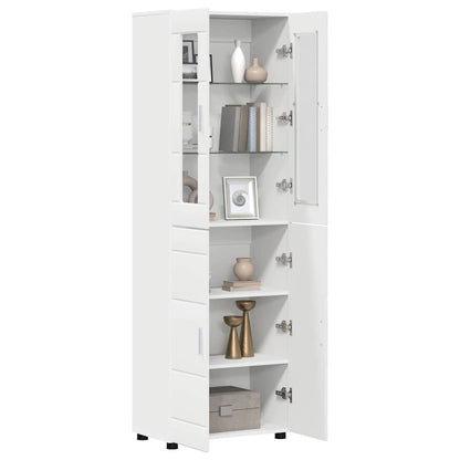 Credenza FLORIN Bianco 60 x 35 x 182 cm Legno multistrato