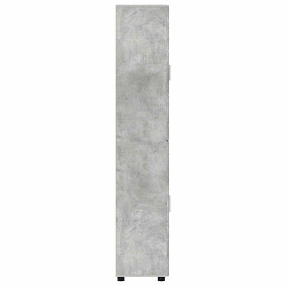 Credenza Grigio cemento 60 x 35 x 182 cm Legno multistrato