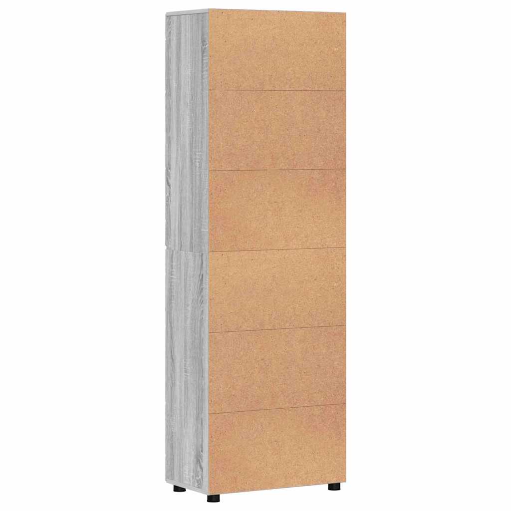 Credenza con lo scaffale FLORIN Grigio Sonoma 60 x 35 x 182 cm