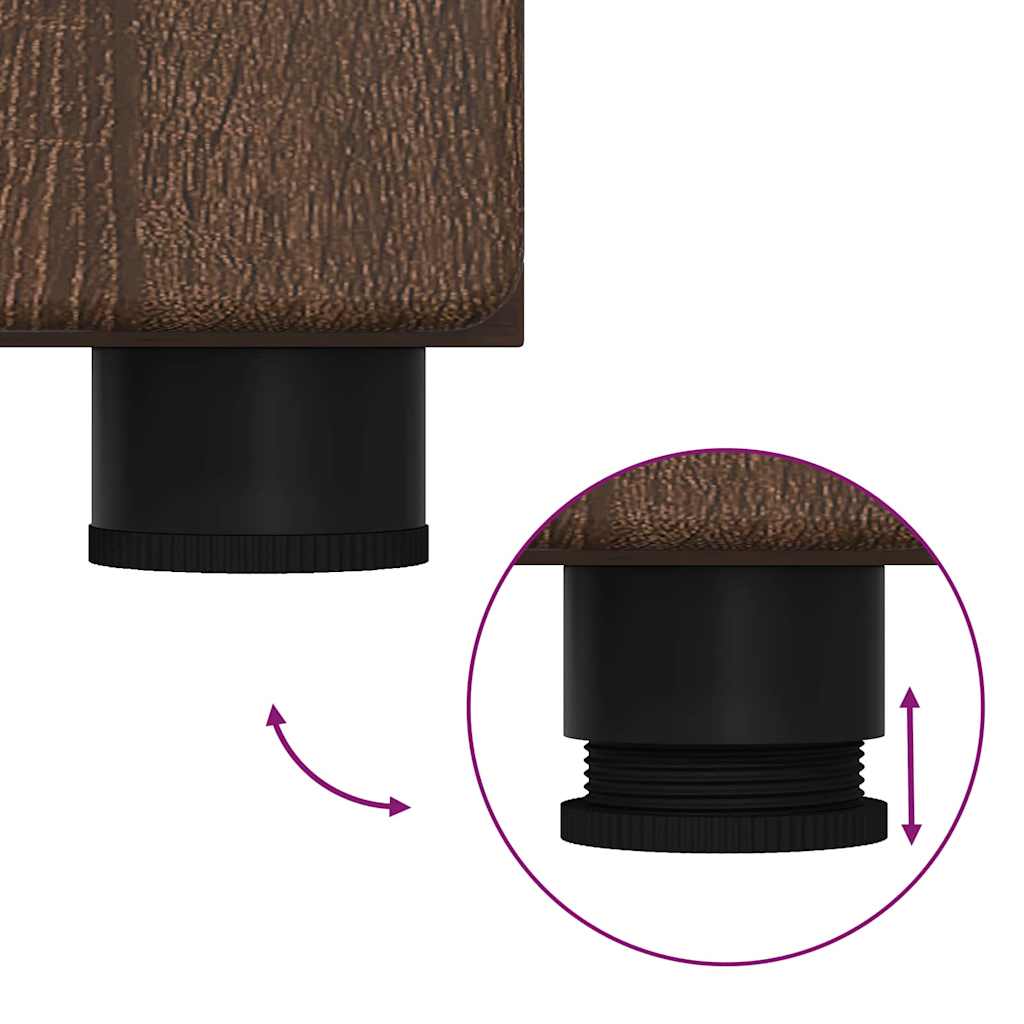 Credenza Rovere Marrone 60 x 35 x 182 cm Legno multistrato