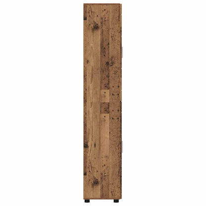 Credenza con lo scaffale FLORIN Legno vecchio 60 x 35 x 182 cm