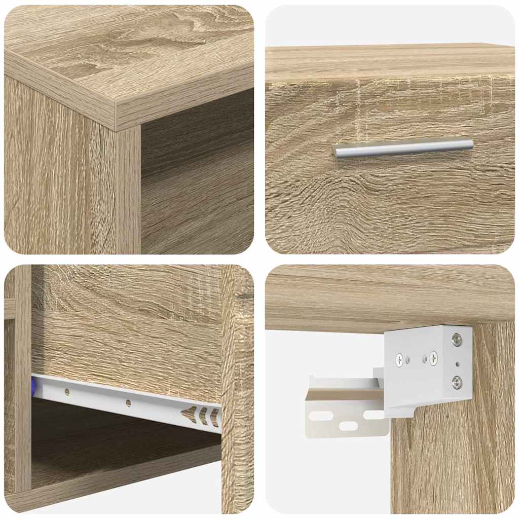 Set mobile TV FLORIN 3 pcs Rovere Sonoma Legno multistrato | homemem39