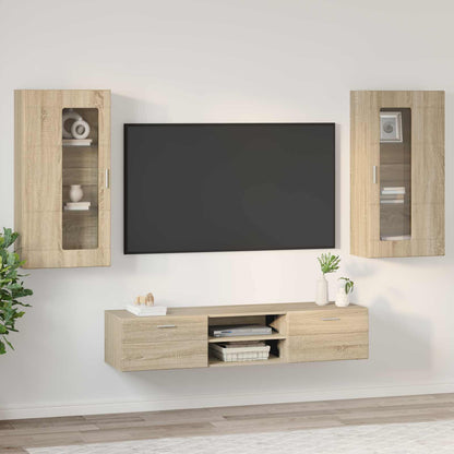 Set mobile TV FLORIN 3 pcs Rovere Sonoma Legno multistrato | homemem39