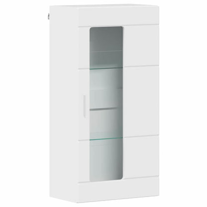 Set mobile TV FLORIN 3 pcs Bianco Lucido Legno multistrato