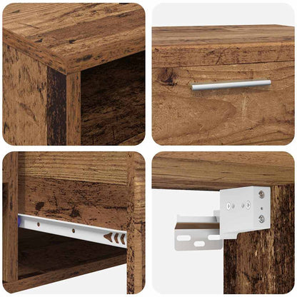 Set mobile TV FLORIN 3 pcs Legno vecchio Legno multistrato | homemem39