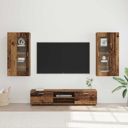Set mobile TV FLORIN 3 pcs Legno vecchio Legno multistrato | homemem39