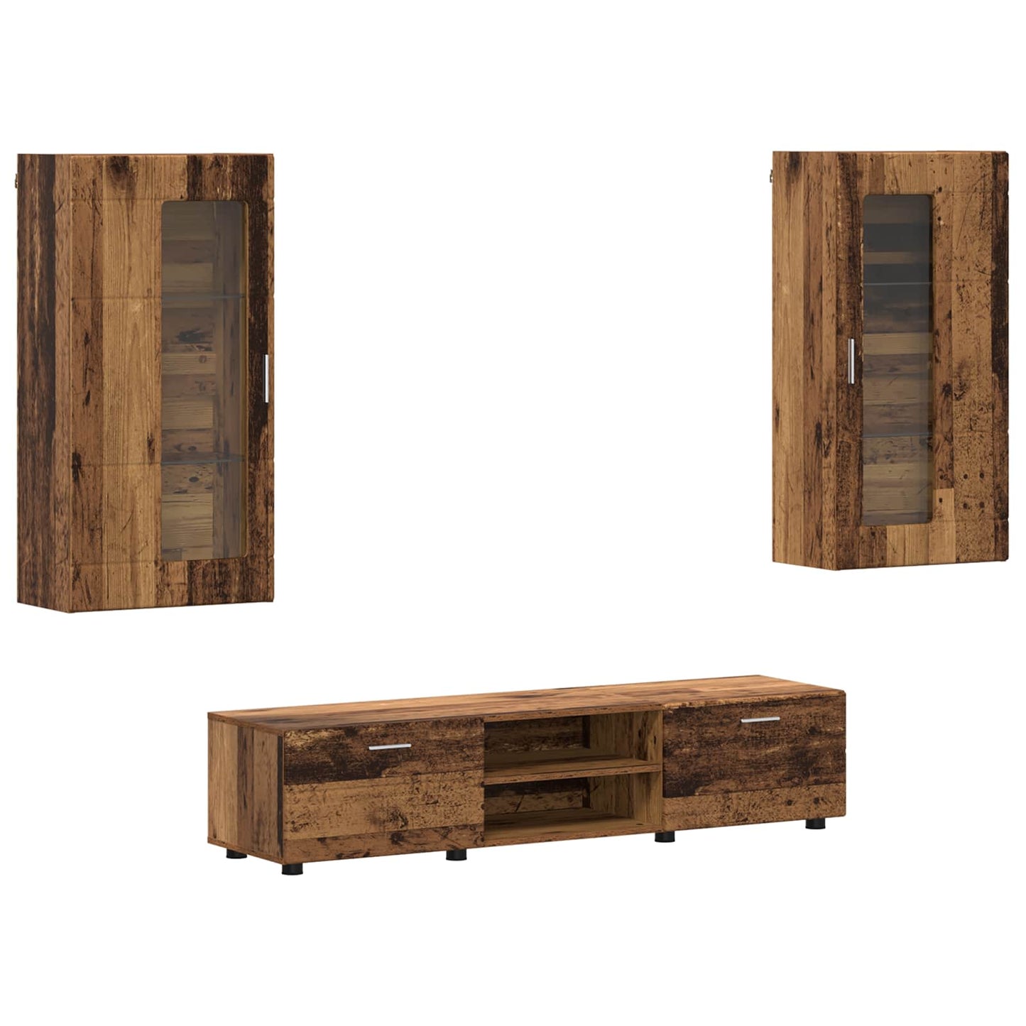 Set mobile TV FLORIN 3 pcs Legno vecchio Legno multistrato