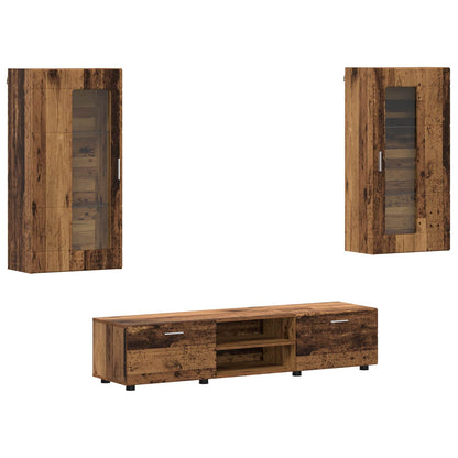 Set mobile TV FLORIN 3 pcs Legno vecchio Legno multistrato