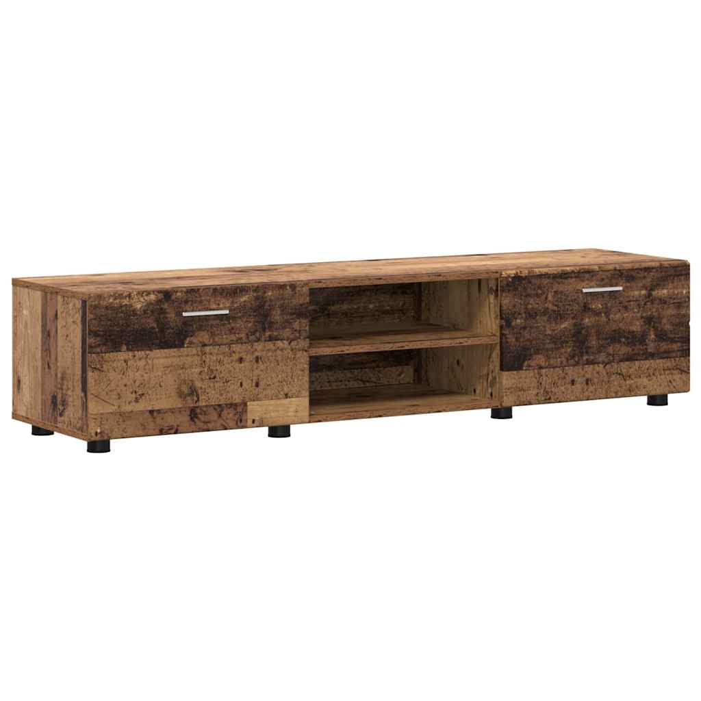 Set mobile TV con cassetto Legno vecchio Legno multistrato