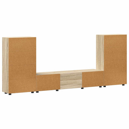 Set mobile TV FLORIN 3 pcs Rovere Sonoma Legno multistrato | homemem39