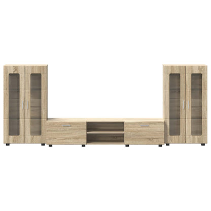 Set mobile TV FLORIN 3 pcs Rovere Sonoma Legno multistrato | homemem39
