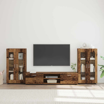 Set mobile TV FLORIN 3 pcs Legno vecchio Legno multistrato | homemem39